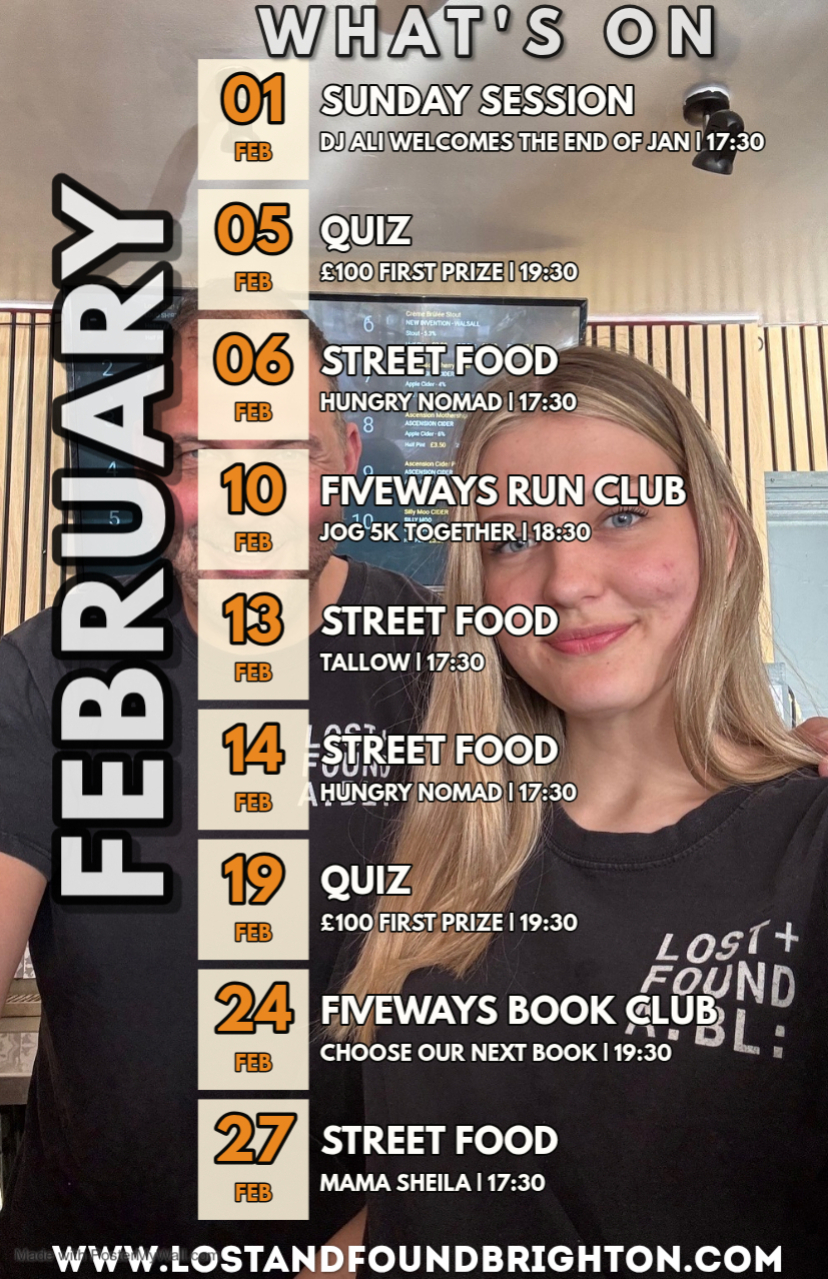 Whats on Brighton February events