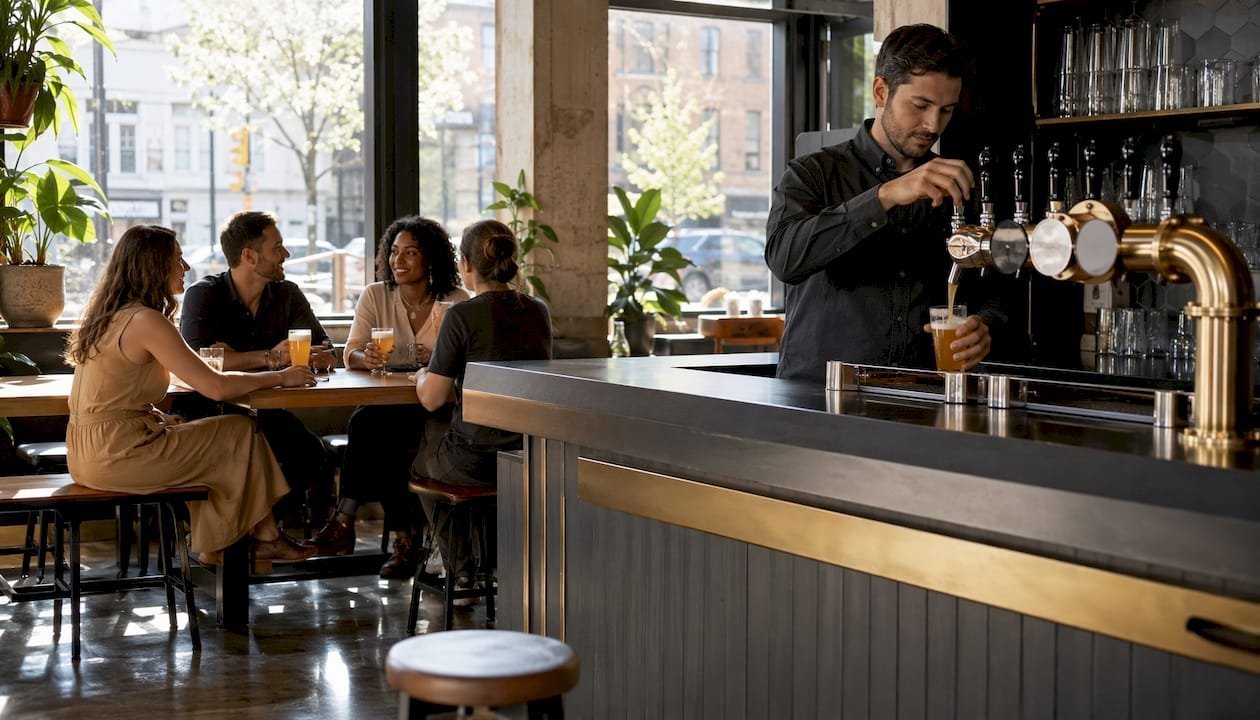Interior view of Lost And Found Taproom, Brighton